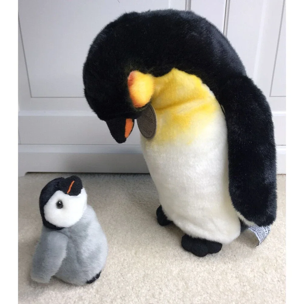 Yomiko Classics Mommy and Baby Penguin Stuffed Plush Animal Set